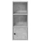 vidaXL Βιβλιοθήκη Γκρι Σκυροδέματος 31x24x77 εκ. Επεξεργ. Ξύλο