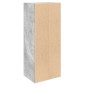 vidaXL Βιβλιοθήκη Γκρι Σκυροδέματος 31x24x77 εκ. Επεξεργ. Ξύλο