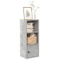 vidaXL Βιβλιοθήκη Γκρι Σκυροδέματος 31x24x77 εκ. Επεξεργ. Ξύλο