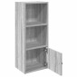 vidaXL Βιβλιοθήκη Γκρι Sonoma 31x24x77 εκ. από Επεξεργ. Ξύλο