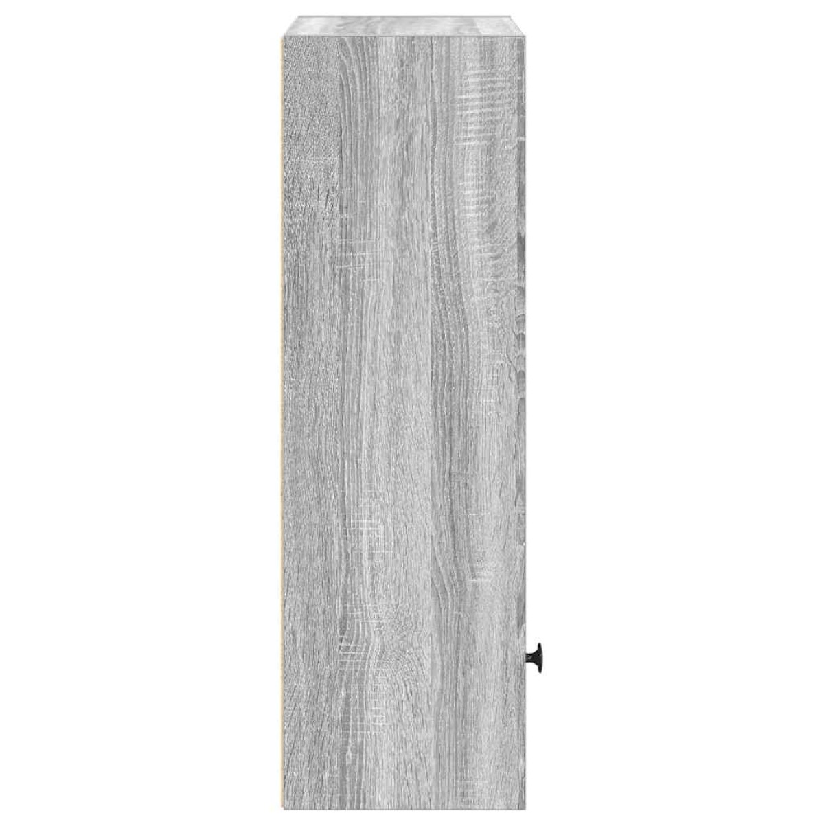 vidaXL Βιβλιοθήκη Γκρι Sonoma 31x24x77 εκ. από Επεξεργ. Ξύλο