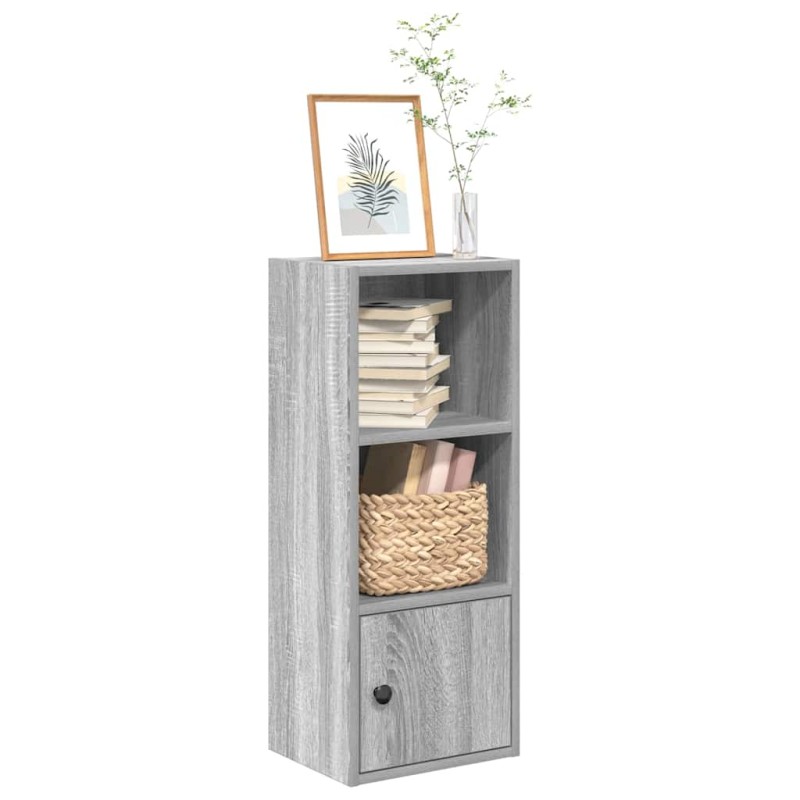 vidaXL Βιβλιοθήκη Γκρι Sonoma 31x24x77 εκ. από Επεξεργ. Ξύλο