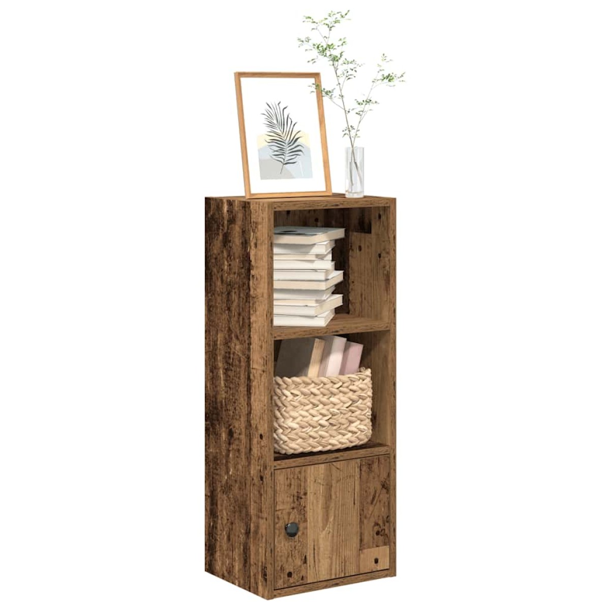 vidaXL Βιβλιοθήκη Όψη Παλαιού Ξύλου 31x24x77 εκ. Επεξεργασμένο Ξύλο