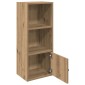 vidaXL Βιβλιοθήκη Αρτισιανή Δρυς 31x24x77 εκ. Επεξ. Ξύλο