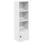 vidaXL Βιβλιοθήκη Λευκό 31x24x102 cm Ξύλο μηχανικής κατασκευής