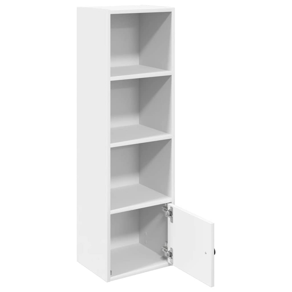vidaXL Βιβλιοθήκη Λευκό 31x24x102 cm Ξύλο μηχανικής κατασκευής