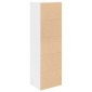 vidaXL Βιβλιοθήκη Λευκό 31x24x102 cm Ξύλο μηχανικής κατασκευής