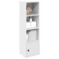 vidaXL Βιβλιοθήκη Λευκό 31x24x102 cm Ξύλο μηχανικής κατασκευής