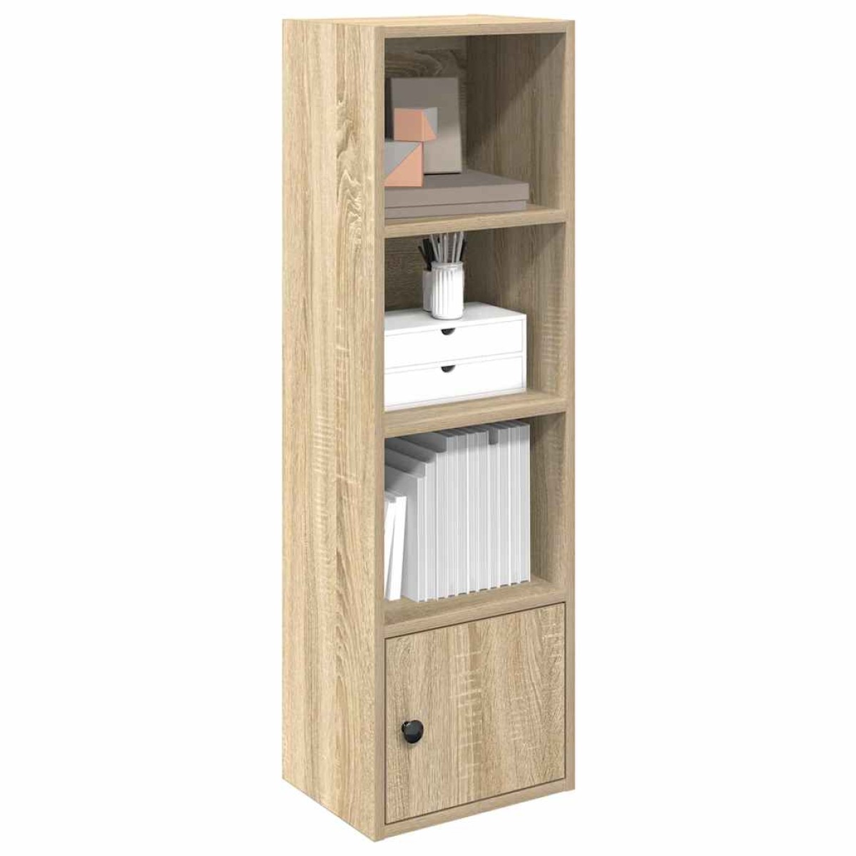 vidaXL Βιβλιοθήκη Sonoma Δρυς 31x24x102 εκ. από Επεξεργασμένο Ξύλο