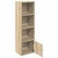 vidaXL Βιβλιοθήκη Sonoma Δρυς 31x24x102 εκ. από Επεξεργασμένο Ξύλο