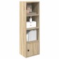 vidaXL Βιβλιοθήκη Sonoma Δρυς 31x24x102 εκ. από Επεξεργασμένο Ξύλο