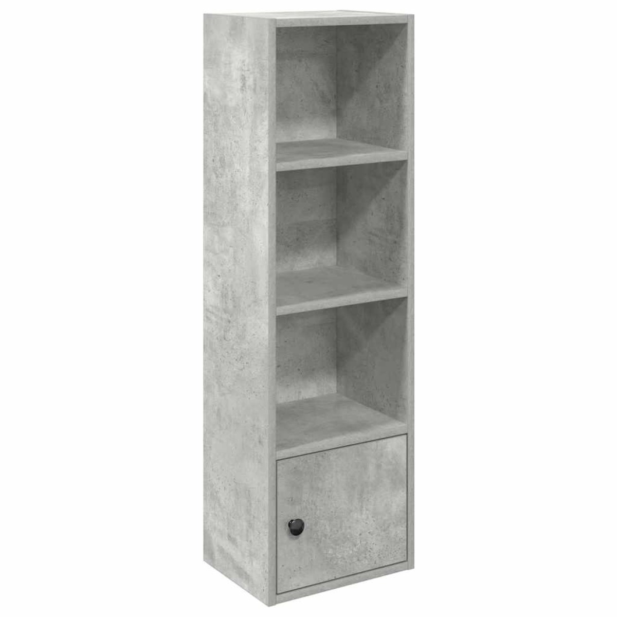 vidaXL Βιβλιοθήκη Γκρι Σκυροδέματος 31x24x102 εκ. Επεξεργ. Ξύλο