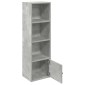 vidaXL Βιβλιοθήκη Γκρι Σκυροδέματος 31x24x102 εκ. Επεξεργ. Ξύλο