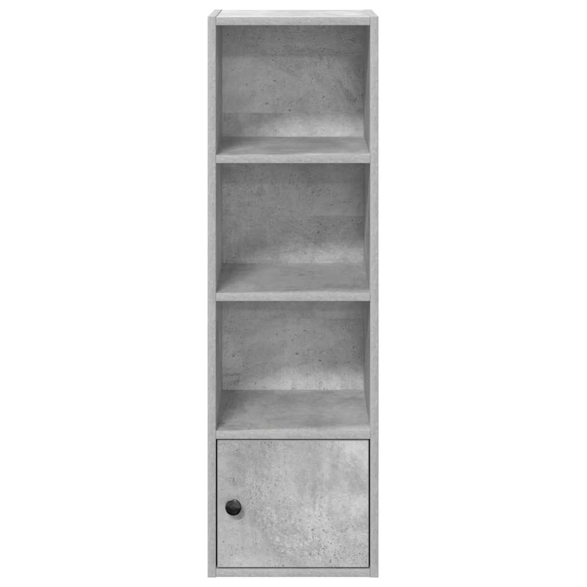 vidaXL Βιβλιοθήκη Γκρι Σκυροδέματος 31x24x102 εκ. Επεξεργ. Ξύλο