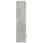 vidaXL Βιβλιοθήκη Γκρι Σκυροδέματος 31x24x102 εκ. Επεξεργ. Ξύλο