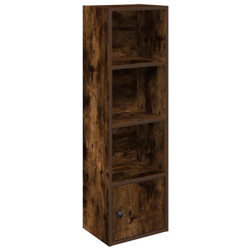 vidaXL Βιβλιοθήκη Καπνιστή Δρυς 31x24x102 εκ. από Επεξεργασμένο Ξύλο