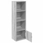 vidaXL Βιβλιοθήκη Γκρι Sonoma 31x24x102 εκ. από Επεξεργασμένο Ξύλο