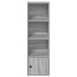 vidaXL Βιβλιοθήκη Γκρι Sonoma 31x24x102 εκ. από Επεξεργασμένο Ξύλο