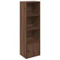 vidaXL Βιβλιοθήκη Καφέ Δρυς 31x24x102 εκ. από Επεξεργασμένο Ξύλο