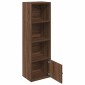 vidaXL Βιβλιοθήκη Καφέ Δρυς 31x24x102 εκ. από Επεξεργασμένο Ξύλο