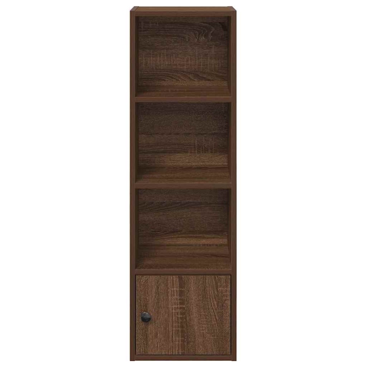 vidaXL Βιβλιοθήκη Καφέ Δρυς 31x24x102 εκ. από Επεξεργασμένο Ξύλο