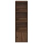 vidaXL Βιβλιοθήκη Καφέ Δρυς 31x24x102 εκ. από Επεξεργασμένο Ξύλο