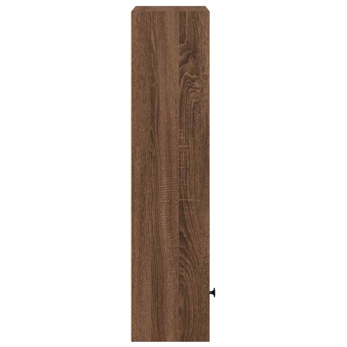 vidaXL Βιβλιοθήκη Καφέ Δρυς 31x24x102 εκ. από Επεξεργασμένο Ξύλο