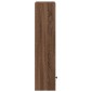 vidaXL Βιβλιοθήκη Καφέ Δρυς 31x24x102 εκ. από Επεξεργασμένο Ξύλο