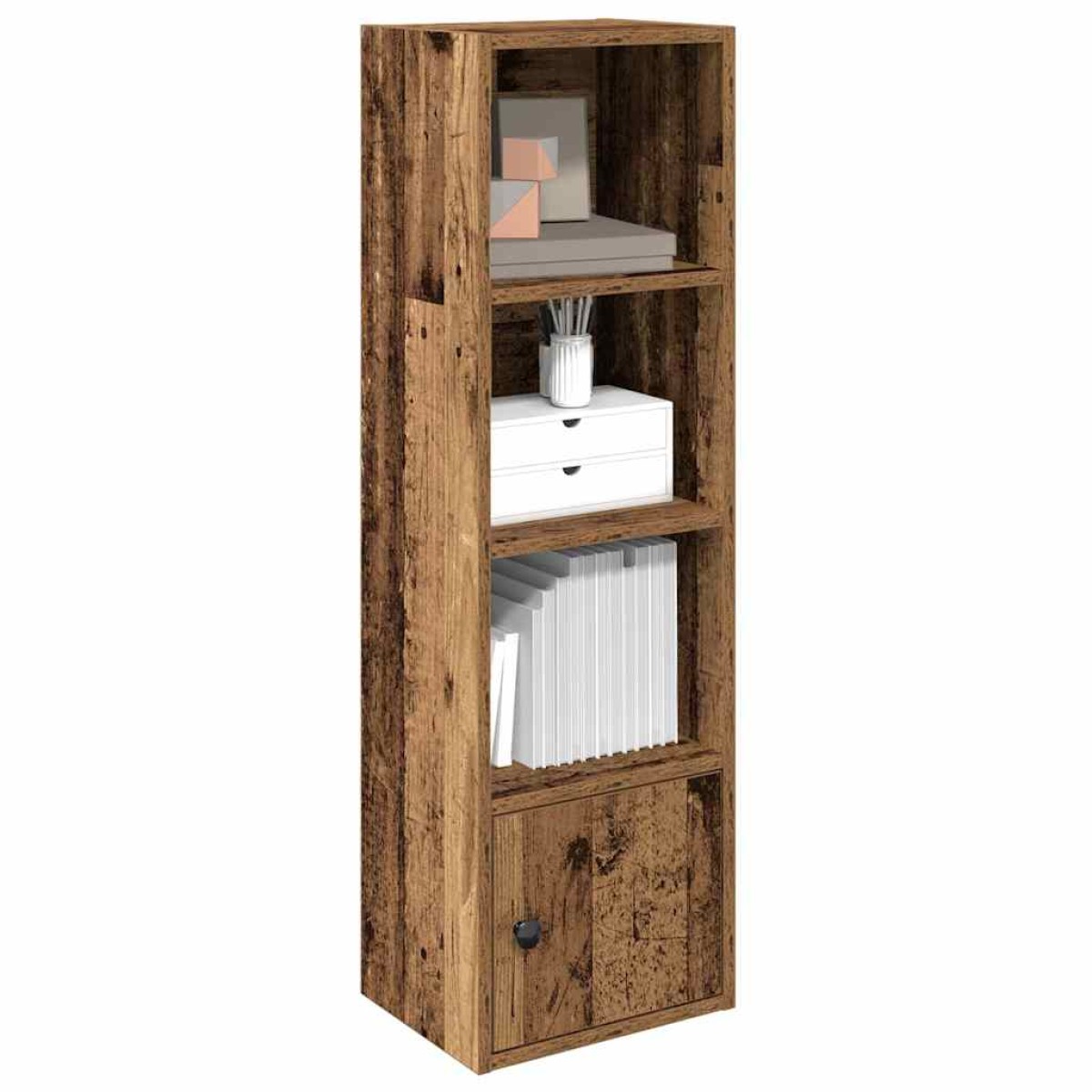 vidaXL Βιβλιοθήκη Όψη Παλαιού Ξύλου 31x24x102 εκ. Επεξεργασμένο Ξύλο