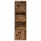 vidaXL Βιβλιοθήκη Όψη Παλαιού Ξύλου 31x24x102 εκ. Επεξεργασμένο Ξύλο