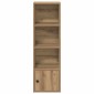 vidaXL Βιβλιοθήκη Αρτισιανή Δρυς 31x24x102 εκ. Επεξ. Ξύλο