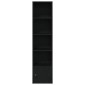 vidaXL Βιβλιοθήκη Μαύρη Δρυς 31x24x127 εκ. Κατασκευασμένο ξύλο