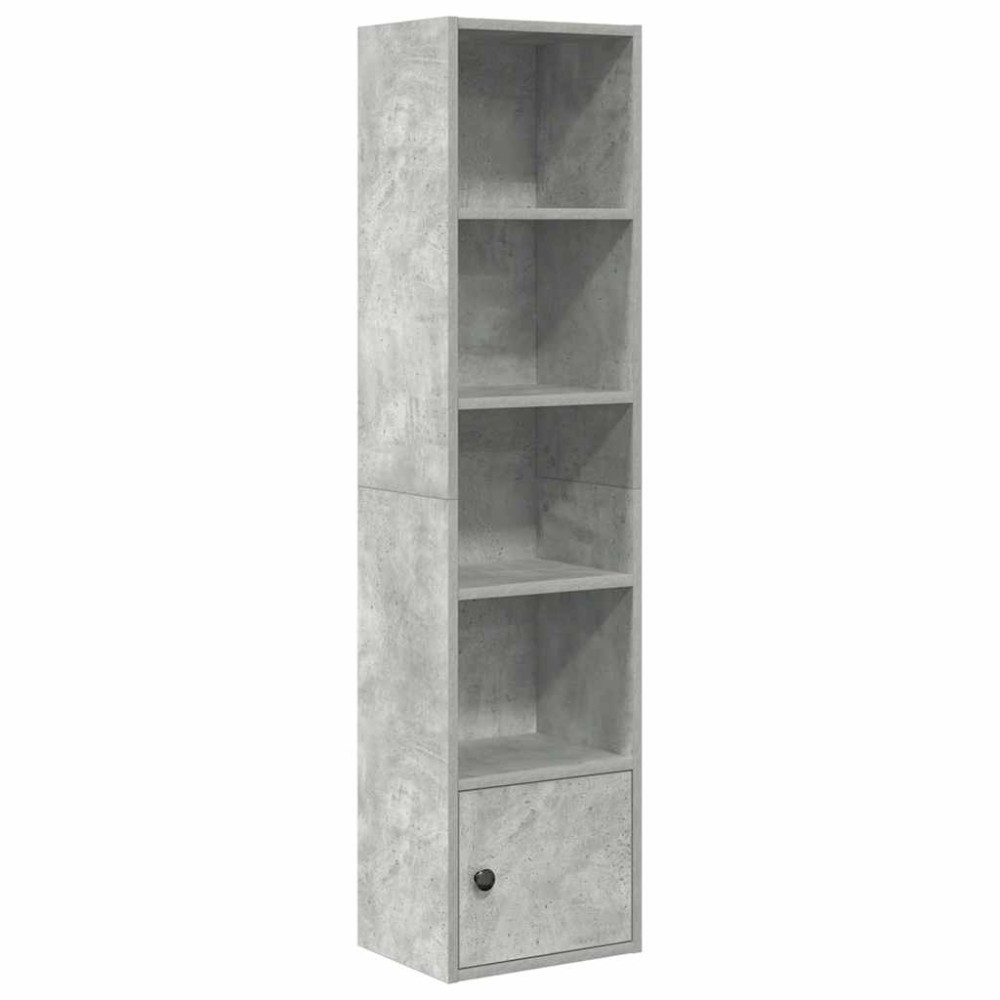 vidaXL Βιβλιοθήκη Γκρι Σκυροδέματος 31x24x127 εκ. Επεξεργ. Ξύλο