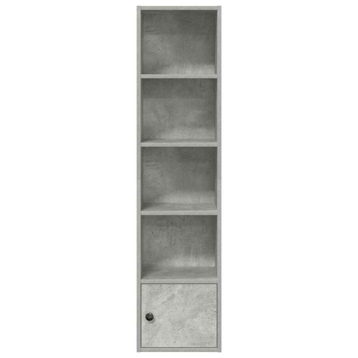 vidaXL Βιβλιοθήκη Γκρι Σκυροδέματος 31x24x127 εκ. Επεξεργ. Ξύλο