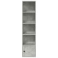vidaXL Βιβλιοθήκη Γκρι Σκυροδέματος 31x24x127 εκ. Επεξεργ. Ξύλο