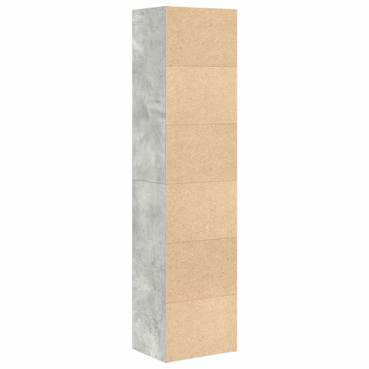 vidaXL Βιβλιοθήκη Γκρι Σκυροδέματος 31x24x127 εκ. Επεξεργ. Ξύλο