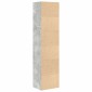 vidaXL Βιβλιοθήκη Γκρι Σκυροδέματος 31x24x127 εκ. Επεξεργ. Ξύλο