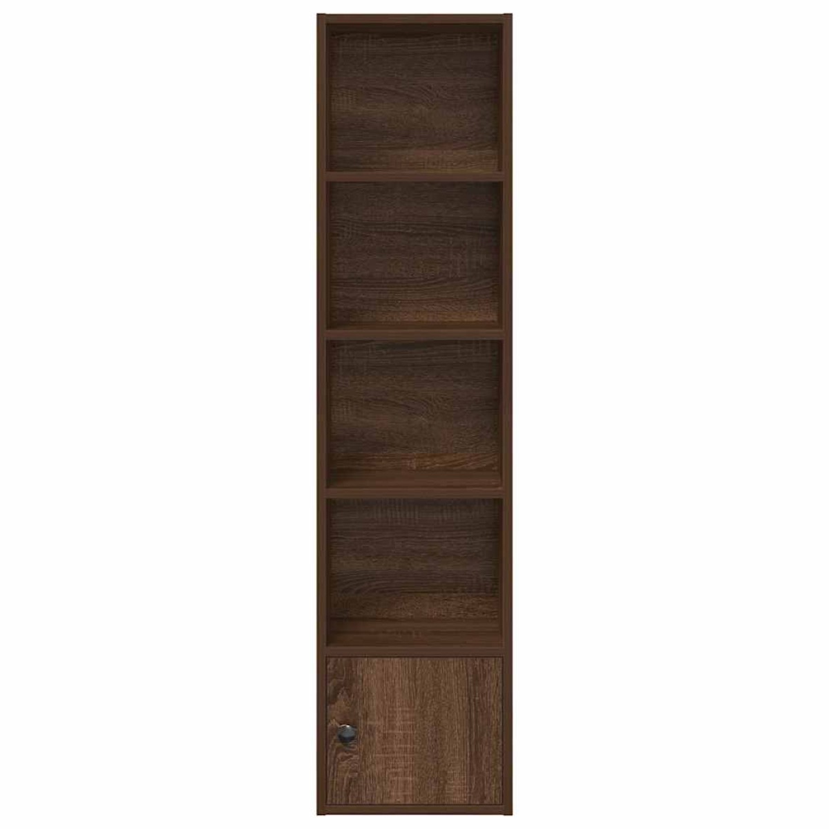 vidaXL Βιβλιοθήκη Καφέ Δρυς 31x24x127 εκ. από Επεξεργασμένο Ξύλο
