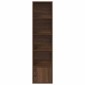 vidaXL Βιβλιοθήκη Καφέ Δρυς 31x24x127 εκ. από Επεξεργασμένο Ξύλο