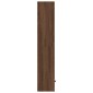 vidaXL Βιβλιοθήκη Καφέ Δρυς 31x24x127 εκ. από Επεξεργασμένο Ξύλο