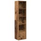 vidaXL Βιβλιοθήκη Όψη Παλαιού Ξύλου 31x24x127 εκ. Επεξεργασμένο Ξύλο