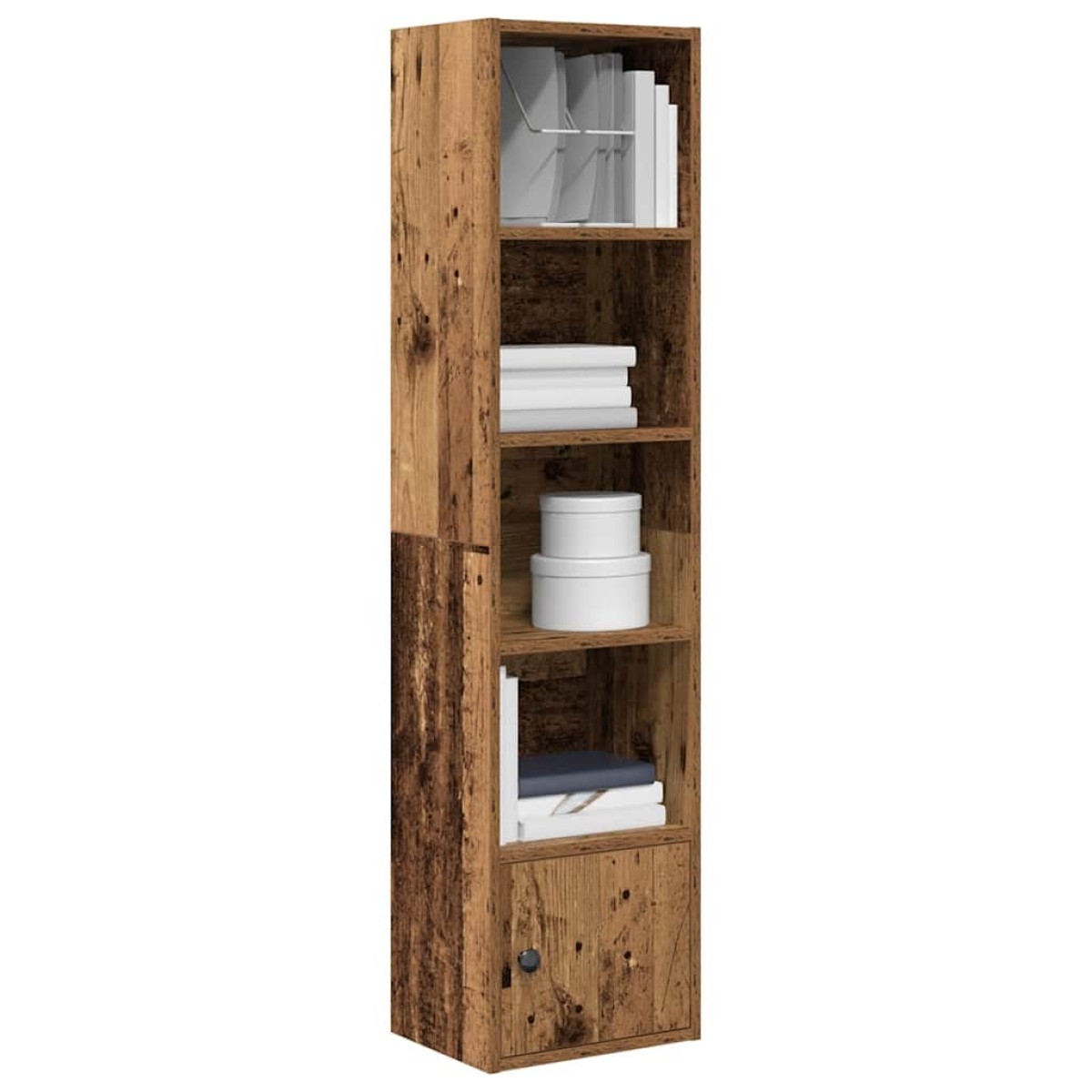vidaXL Βιβλιοθήκη Όψη Παλαιού Ξύλου 31x24x127 εκ. Επεξεργασμένο Ξύλο