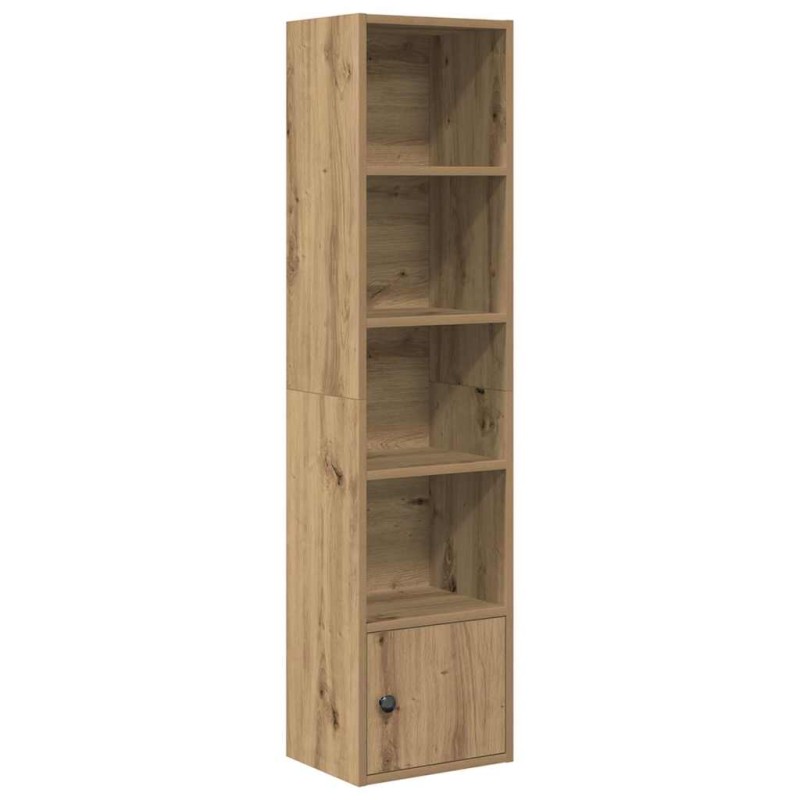 vidaXL Βιβλιοθήκη Αρτισιανή Δρυς 31x24x127 εκ. Επεξ. Ξύλο