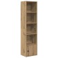 vidaXL Βιβλιοθήκη Αρτισιανή Δρυς 31x24x127 εκ. Επεξ. Ξύλο