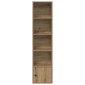 vidaXL Βιβλιοθήκη Αρτισιανή Δρυς 31x24x127 εκ. Επεξ. Ξύλο