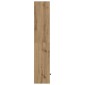 vidaXL Βιβλιοθήκη Αρτισιανή Δρυς 31x24x127 εκ. Επεξ. Ξύλο