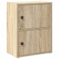 vidaXL Βιβλιοθήκη Sonoma Δρυς 40x24x52 εκ. από Επεξεργασμένο Ξύλο