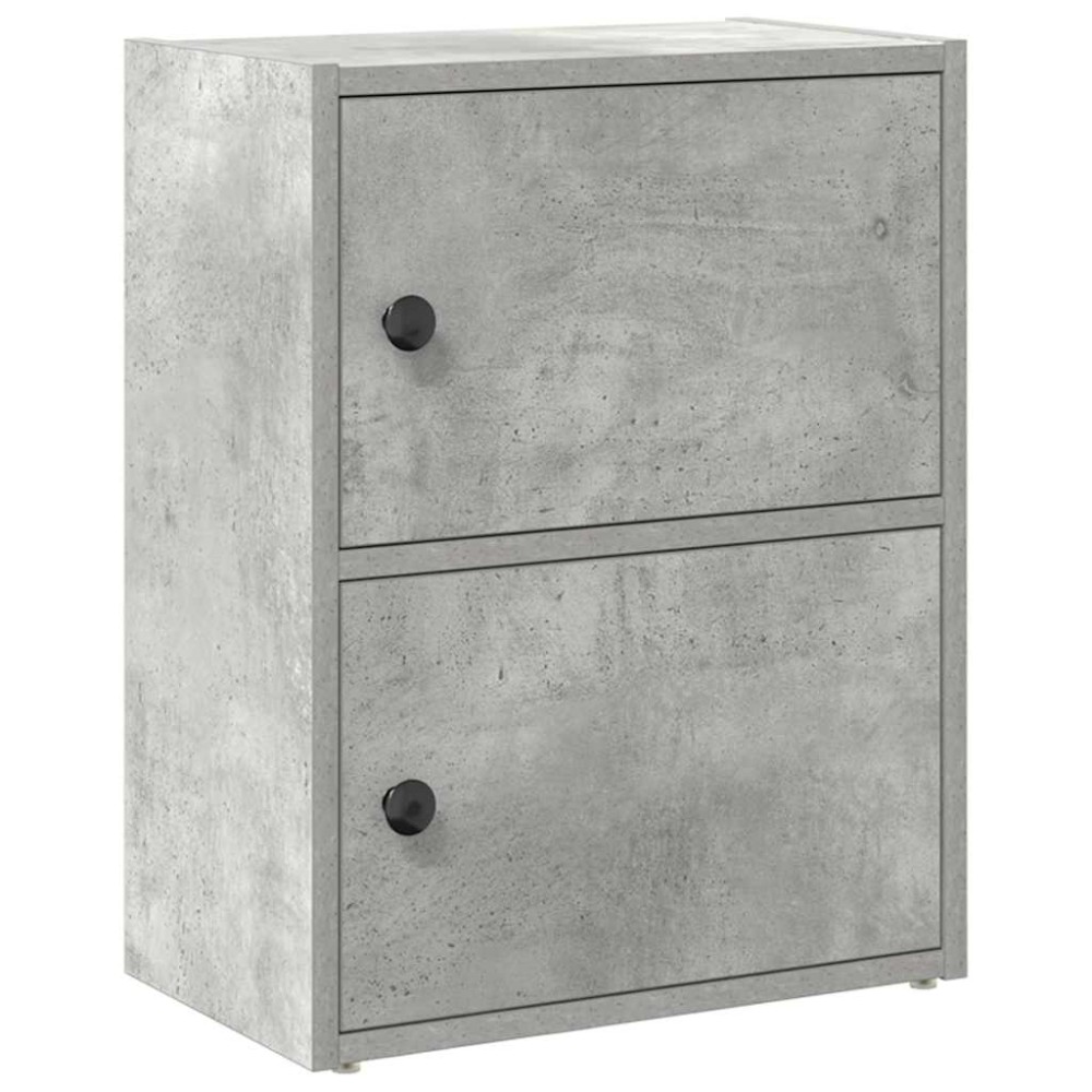 vidaXL Βιβλιοθήκη Γκρι Σκυροδέματος 40x24x52 εκ. Επεξεργ. Ξύλο