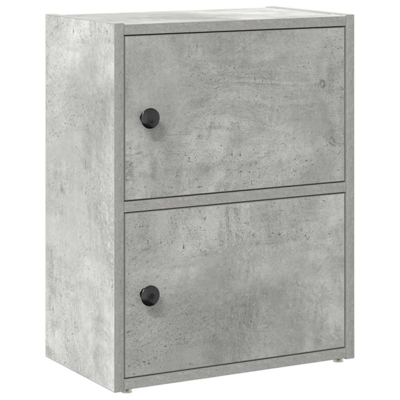 vidaXL Βιβλιοθήκη Γκρι Σκυροδέματος 40x24x52 εκ. Επεξεργ. Ξύλο