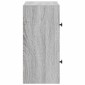 vidaXL Βιβλιοθήκη Γκρι Sonoma 40x24x52 εκ. από Επεξεργασμένο Ξύλο